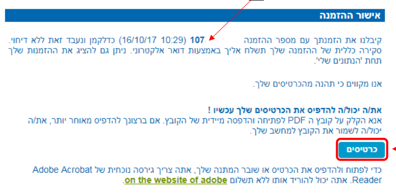 הסבר על רכישת כרטיסים