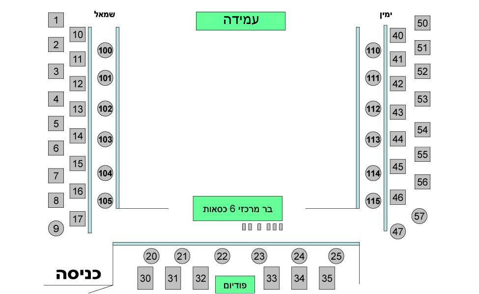 מפת אולם רידינג 3