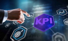צירוף האותיות KPI מופיע בתוך ממשק ממוחשב תמונה מ- Shutterstock